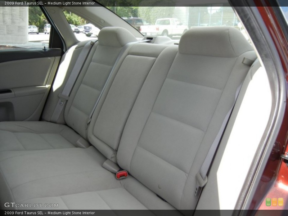 Medium Light Stone Interior Rear Seat for the 2009 Ford Taurus SEL #69746891