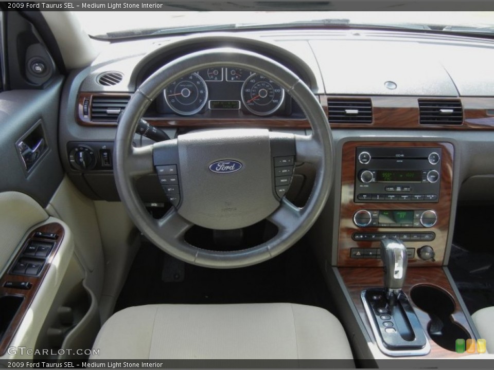 Medium Light Stone Interior Dashboard for the 2009 Ford Taurus SEL #69746929