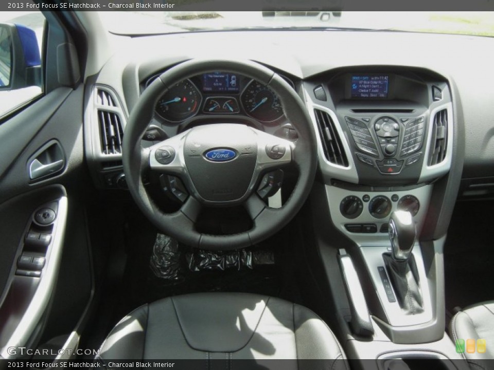 Charcoal Black Interior Dashboard for the 2013 Ford Focus SE Hatchback #69747412