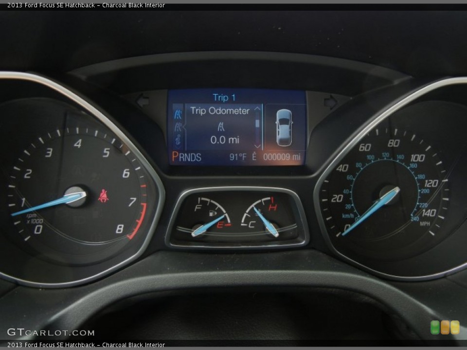 Charcoal Black Interior Gauges for the 2013 Ford Focus SE Hatchback #69747421