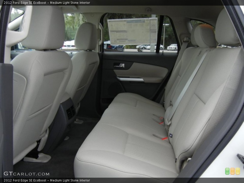 Medium Light Stone Interior Rear Seat for the 2012 Ford Edge SE EcoBoost #69747865