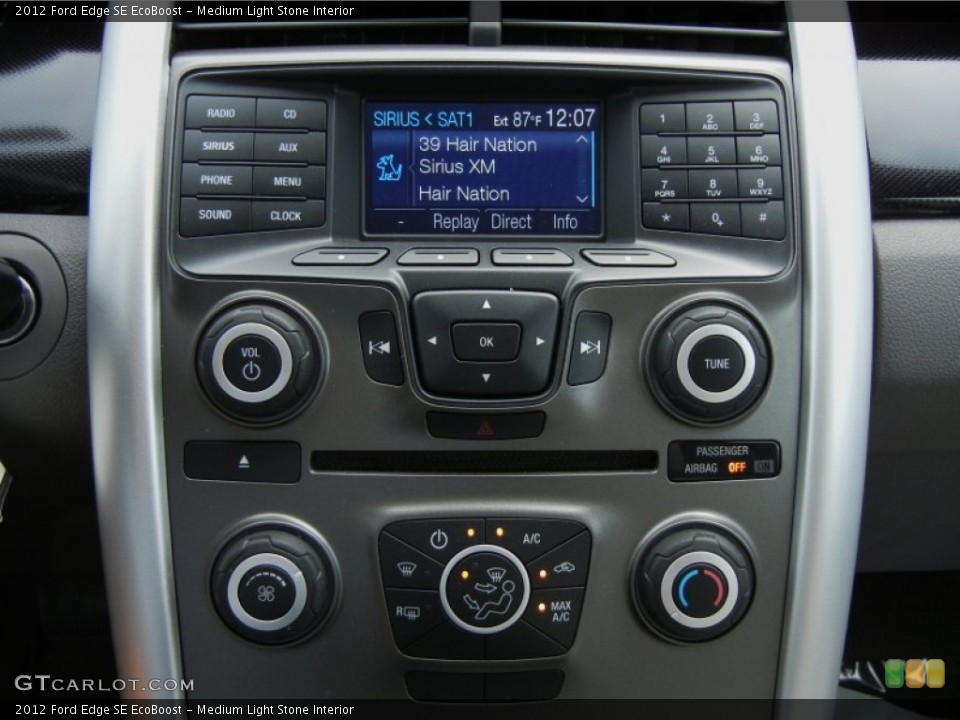 Medium Light Stone Interior Controls for the 2012 Ford Edge SE EcoBoost #69747892