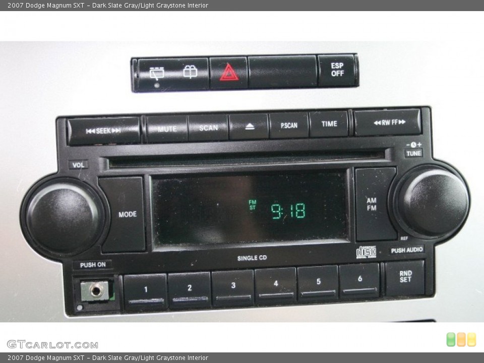 Dark Slate Gray/Light Graystone Interior Audio System for the 2007 Dodge Magnum SXT #69749014