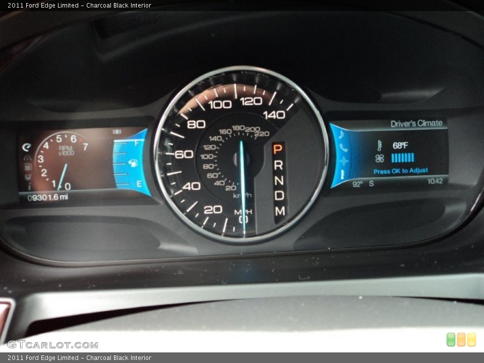 Charcoal Black Interior Gauges for the 2011 Ford Edge Limited #69749320