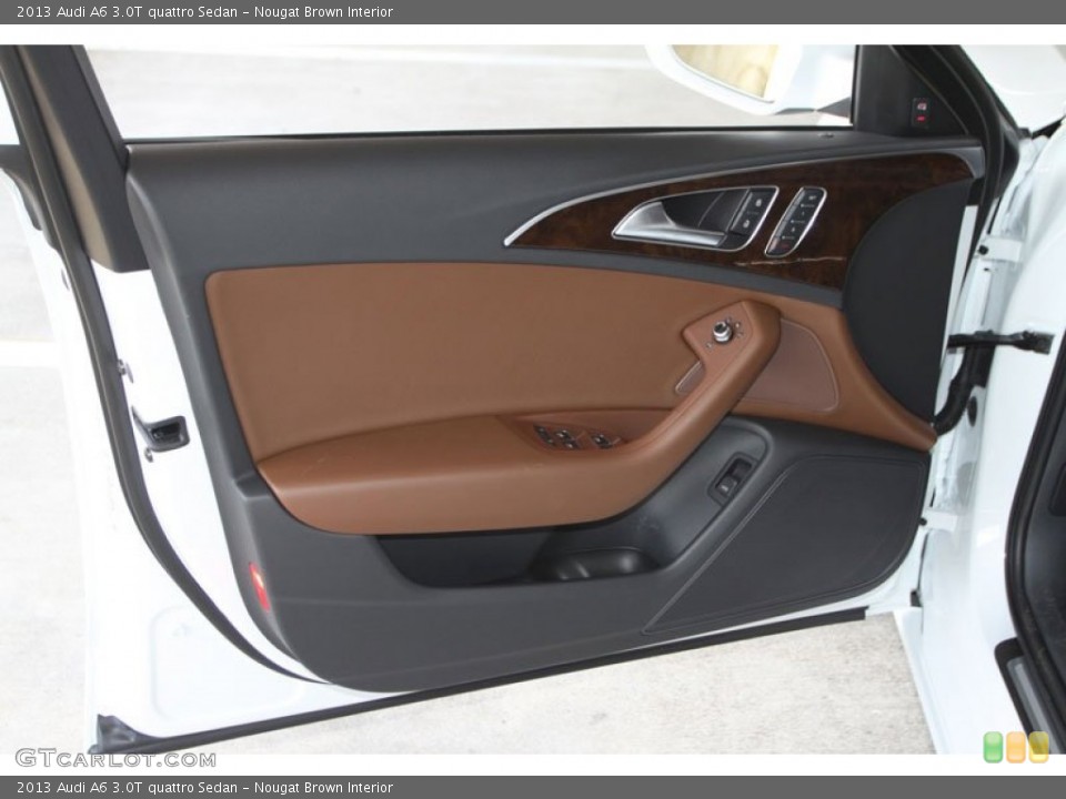 Nougat Brown Interior Door Panel for the 2013 Audi A6 3.0T quattro Sedan #69749833
