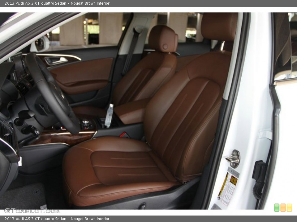 Nougat Brown Interior Front Seat for the 2013 Audi A6 3.0T quattro Sedan #69749848