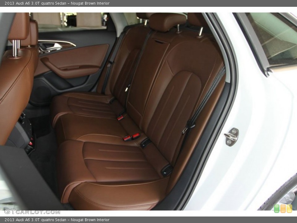 Nougat Brown Interior Rear Seat for the 2013 Audi A6 3.0T quattro Sedan #69749857