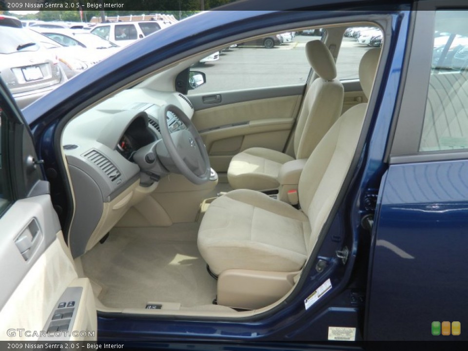 Beige Interior Photo for the 2009 Nissan Sentra 2.0 S #69750841