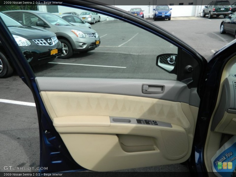 Beige Interior Door Panel for the 2009 Nissan Sentra 2.0 S #69750880