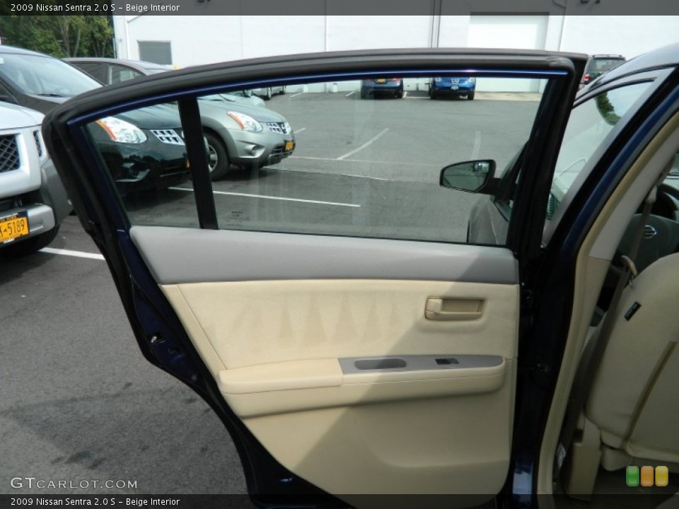 Beige Interior Door Panel for the 2009 Nissan Sentra 2.0 S #69750889