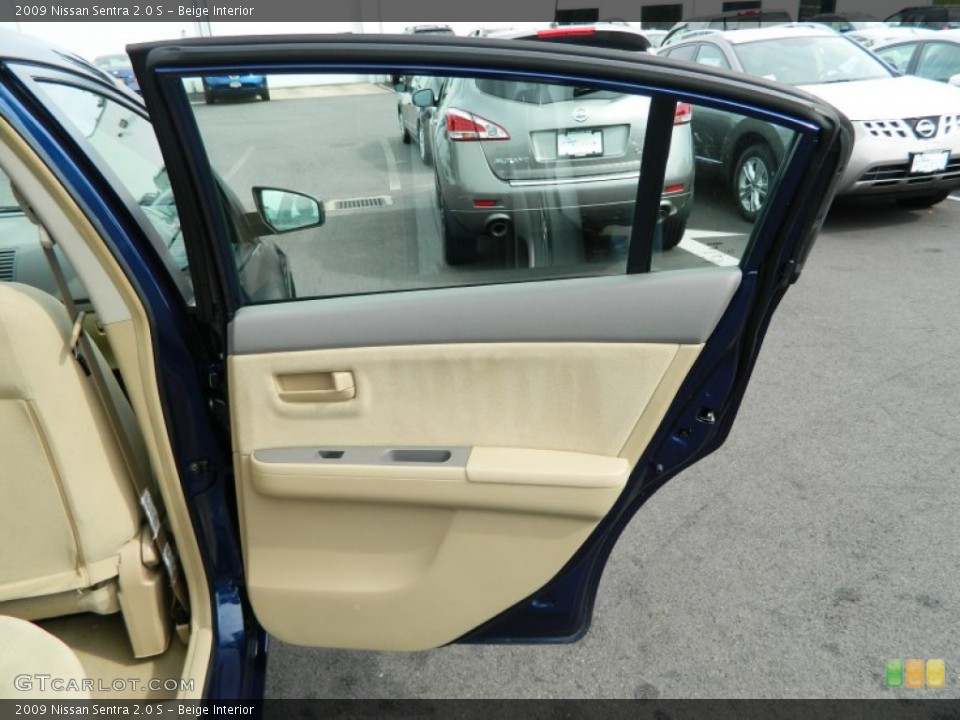 Beige Interior Door Panel for the 2009 Nissan Sentra 2.0 S #69750898