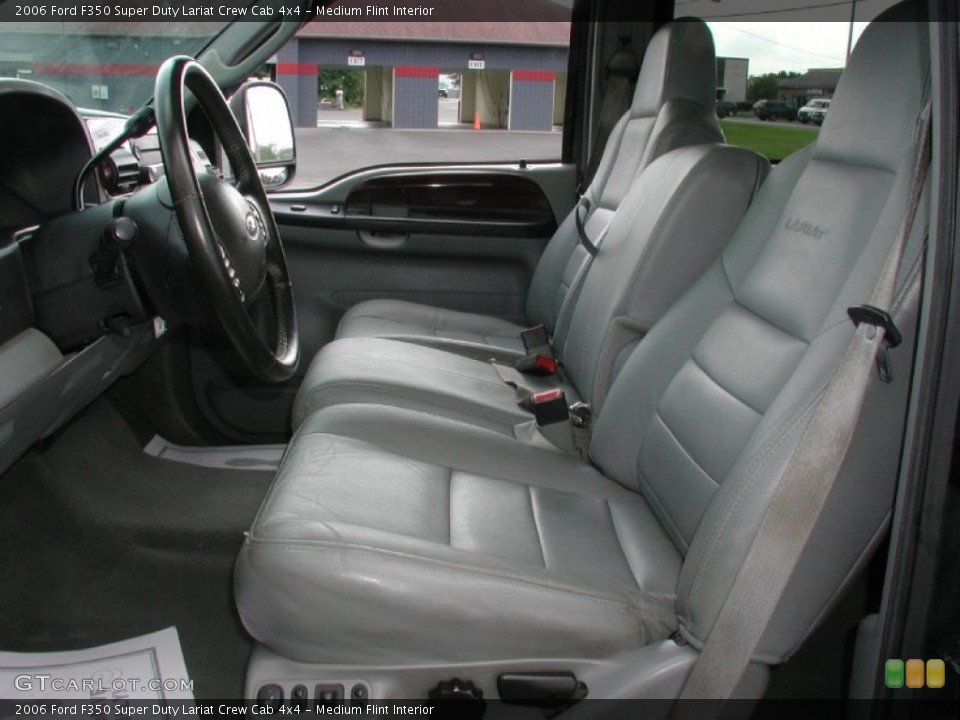 Medium Flint Interior Front Seat for the 2006 Ford F350 Super Duty Lariat Crew Cab 4x4 #69753409