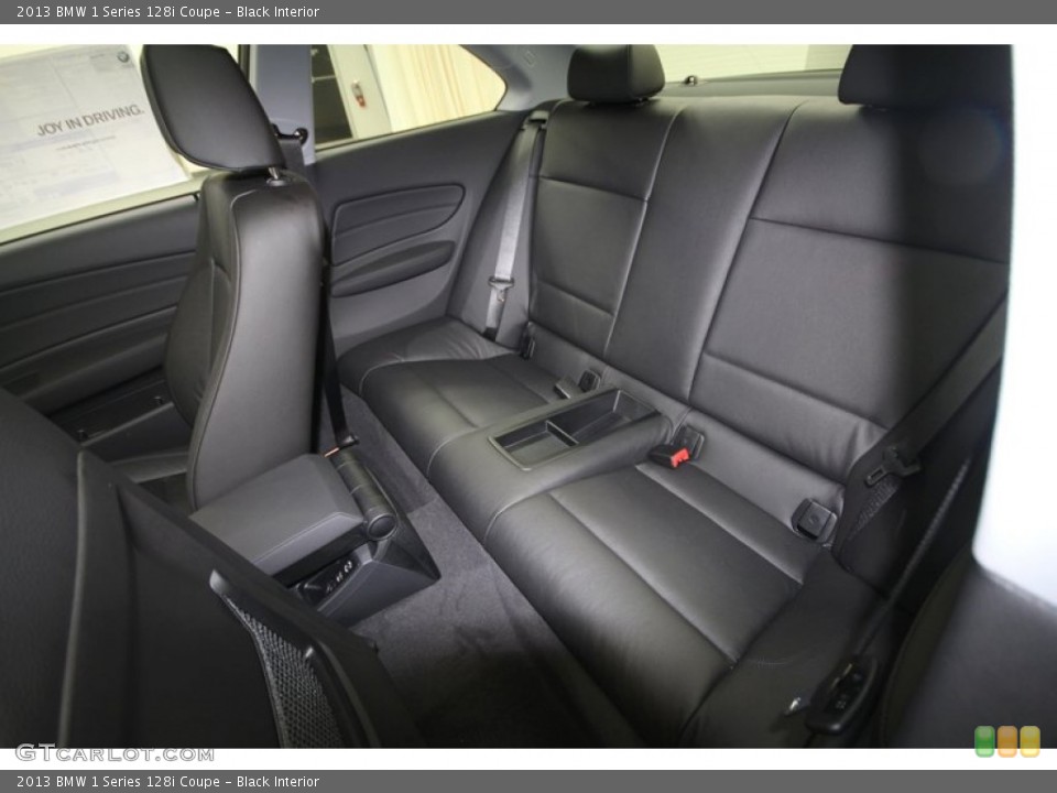 Black Interior Rear Seat for the 2013 BMW 1 Series 128i Coupe #69753552