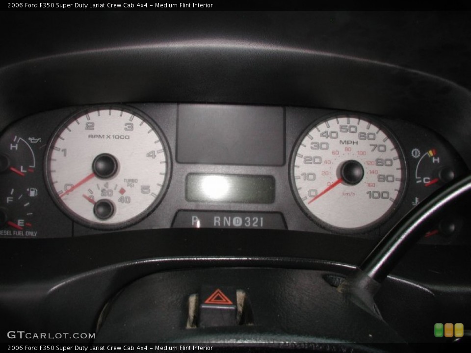 Medium Flint Interior Gauges for the 2006 Ford F350 Super Duty Lariat Crew Cab 4x4 #69753562