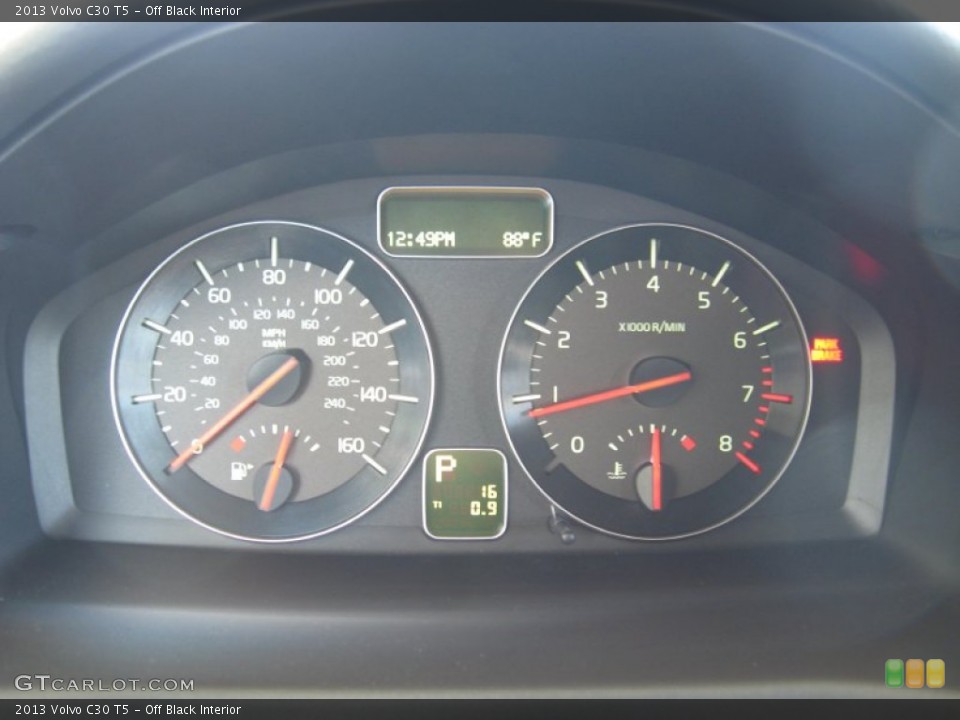 Off Black Interior Gauges for the 2013 Volvo C30 T5 #69754609