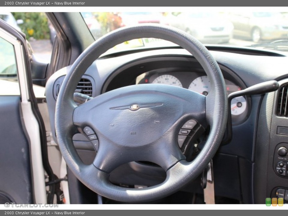 Navy Blue Interior Steering Wheel for the 2003 Chrysler Voyager LX #69755392