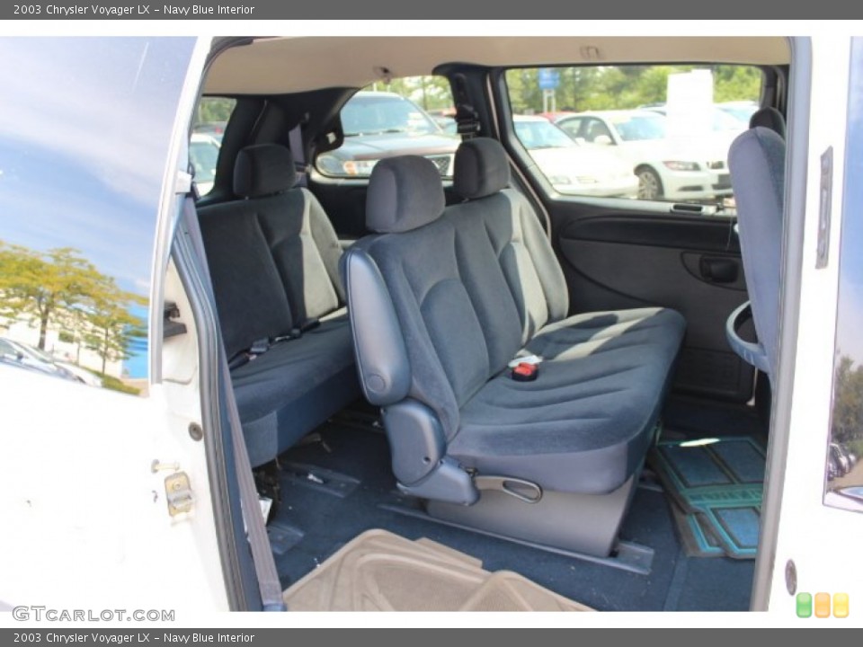 Navy Blue Interior Rear Seat for the 2003 Chrysler Voyager LX #69755443
