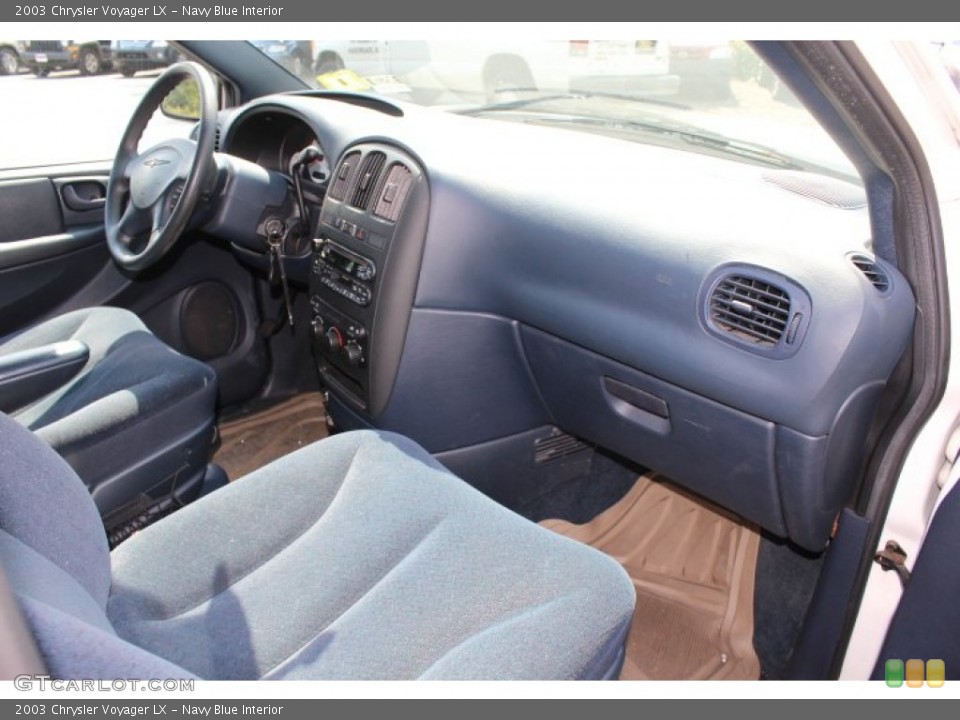 Navy Blue Interior Dashboard for the 2003 Chrysler Voyager LX #69755458