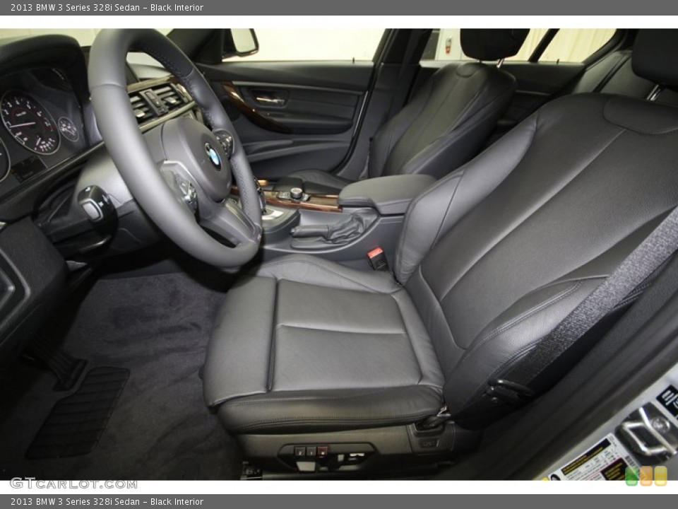 Black Interior Front Seat for the 2013 BMW 3 Series 328i Sedan #69755548