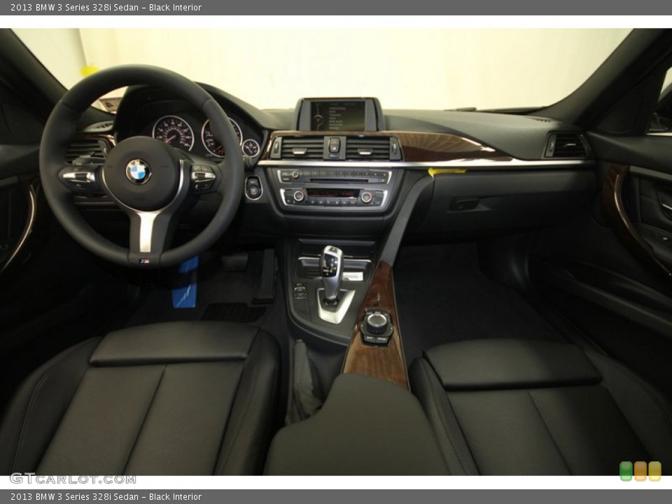 Black Interior Dashboard for the 2013 BMW 3 Series 328i Sedan #69755557