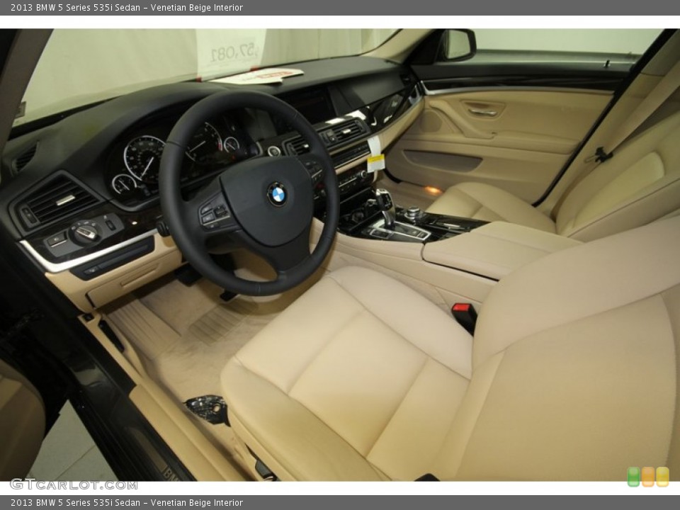 Venetian Beige Interior Prime Interior for the 2013 BMW 5 Series 535i Sedan #69756337