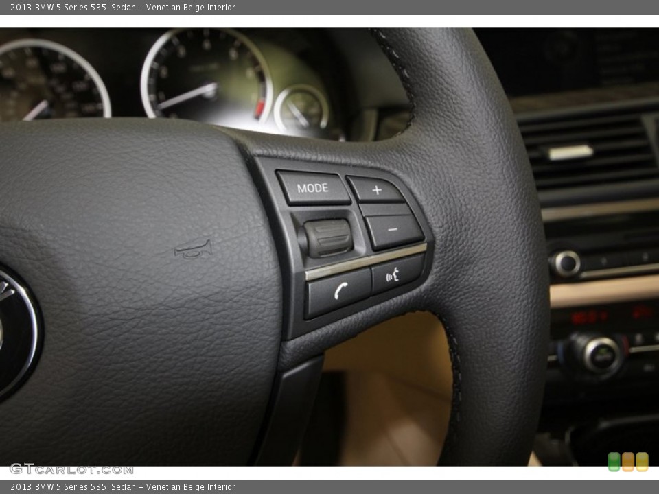 Venetian Beige Interior Controls for the 2013 BMW 5 Series 535i Sedan #69756382