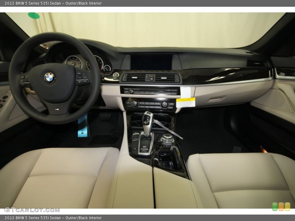 Oyster/Black Interior Dashboard for the 2013 BMW 5 Series 535i Sedan #69756472