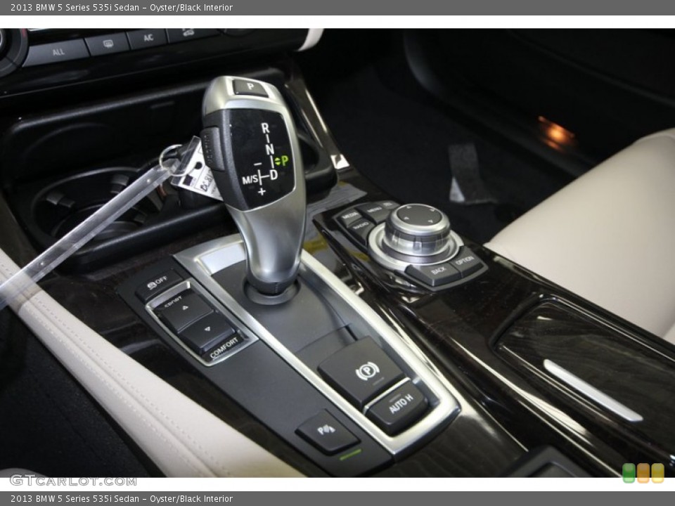 Oyster/Black Interior Transmission for the 2013 BMW 5 Series 535i Sedan #69756589