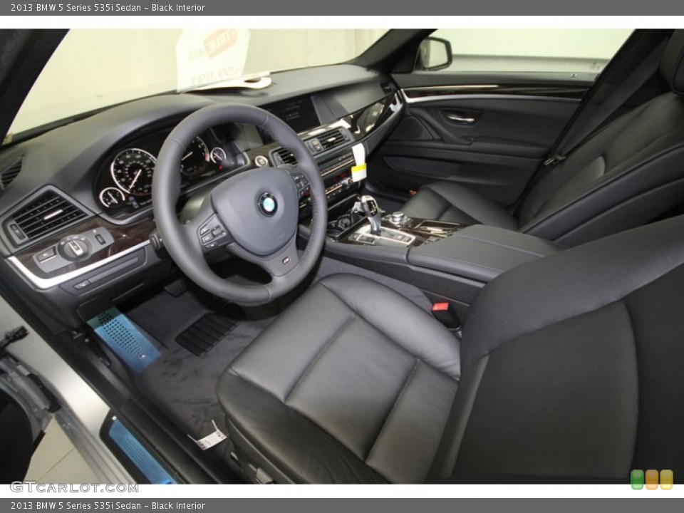 Black Interior Prime Interior for the 2013 BMW 5 Series 535i Sedan #69756775