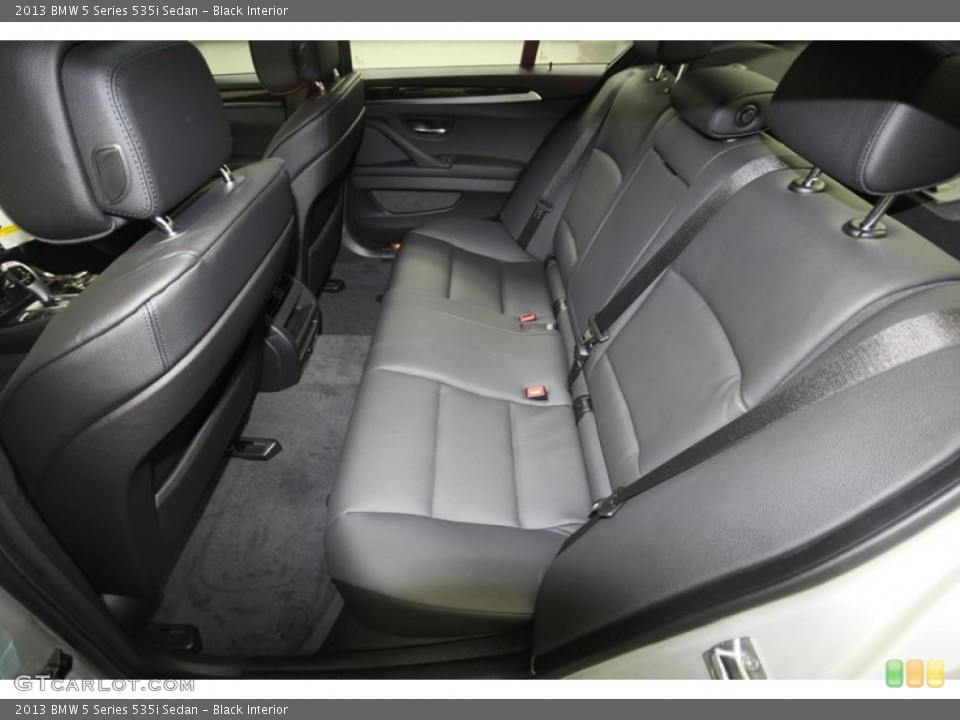 Black Interior Rear Seat for the 2013 BMW 5 Series 535i Sedan #69756781