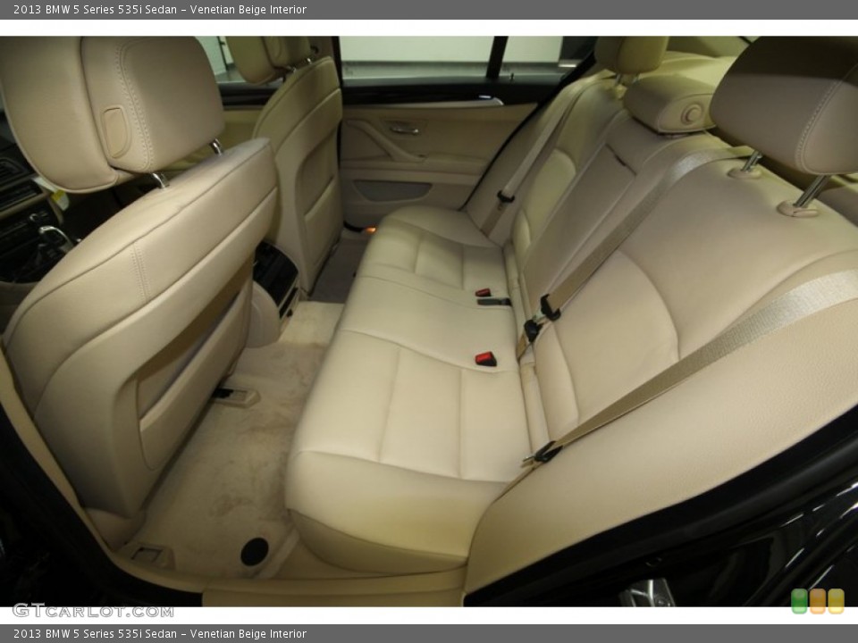 Venetian Beige Interior Rear Seat for the 2013 BMW 5 Series 535i Sedan #69757041