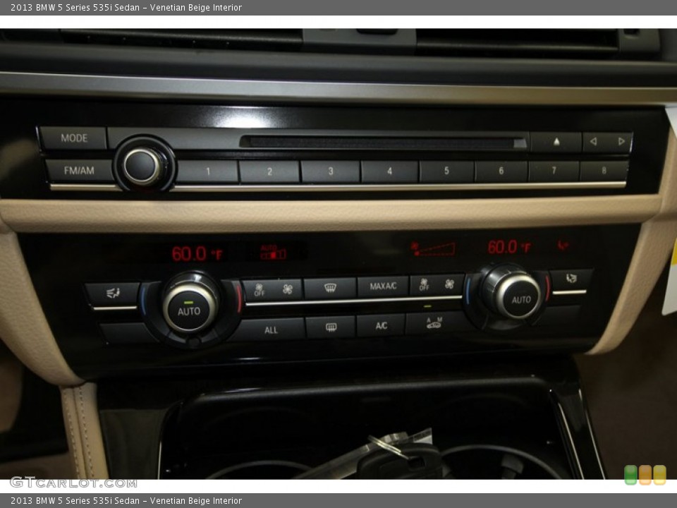 Venetian Beige Interior Controls for the 2013 BMW 5 Series 535i Sedan #69757093