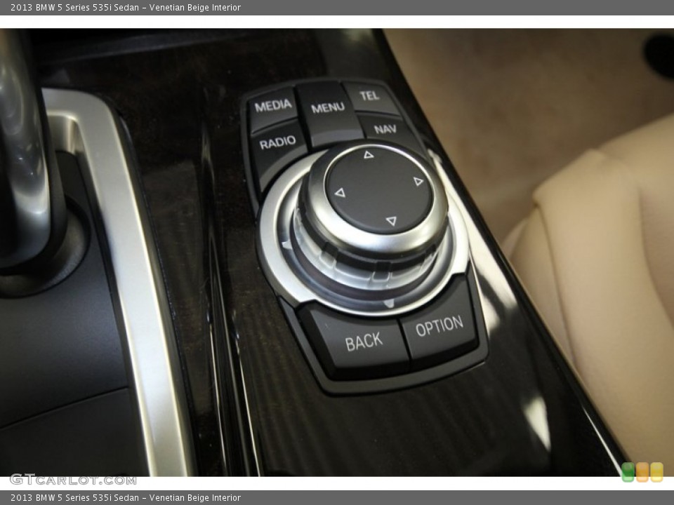 Venetian Beige Interior Controls for the 2013 BMW 5 Series 535i Sedan #69757111
