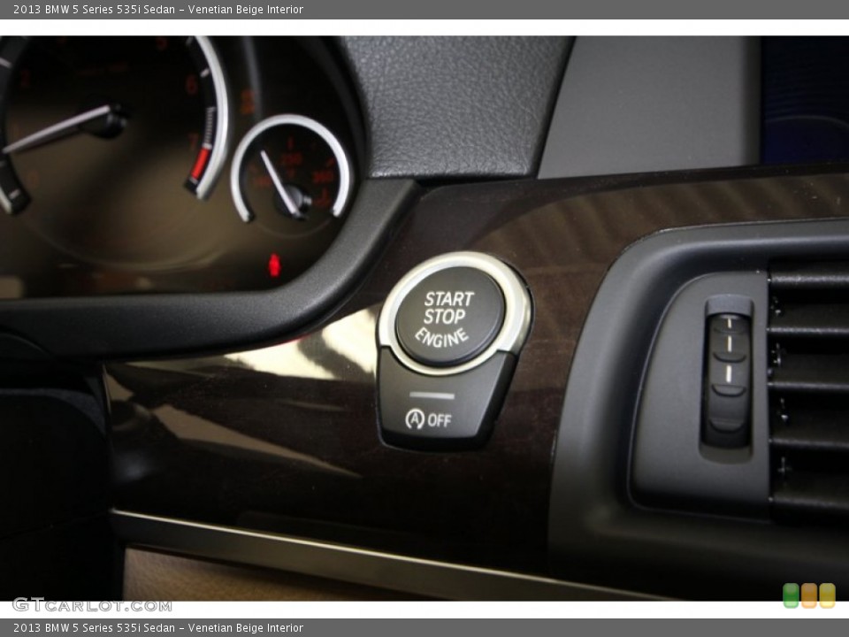 Venetian Beige Interior Controls for the 2013 BMW 5 Series 535i Sedan #69757126