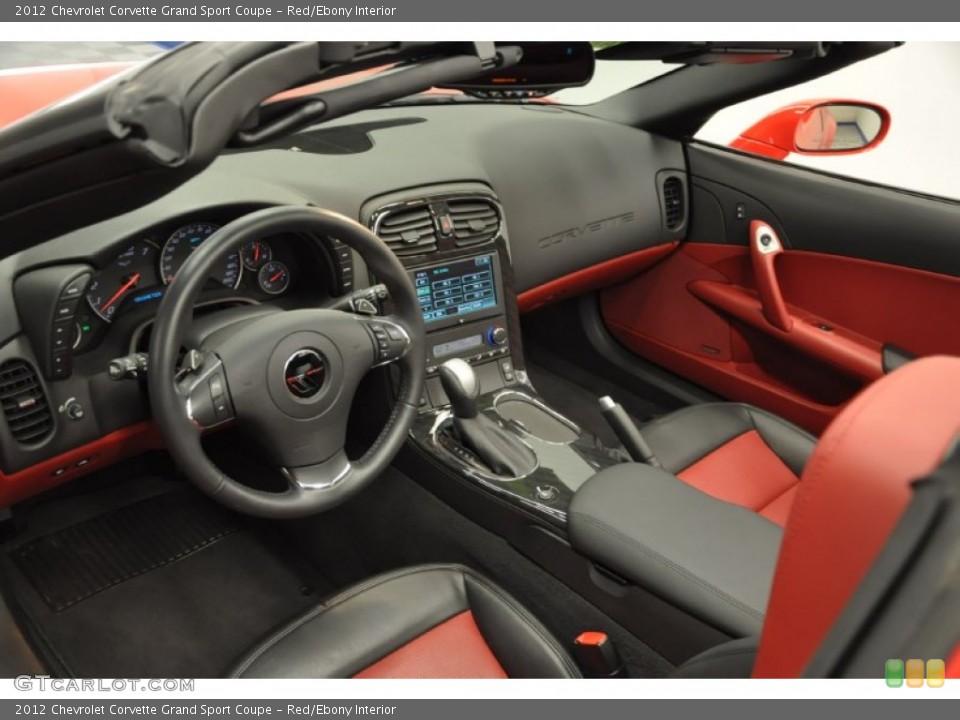 Red/Ebony 2012 Chevrolet Corvette Interiors