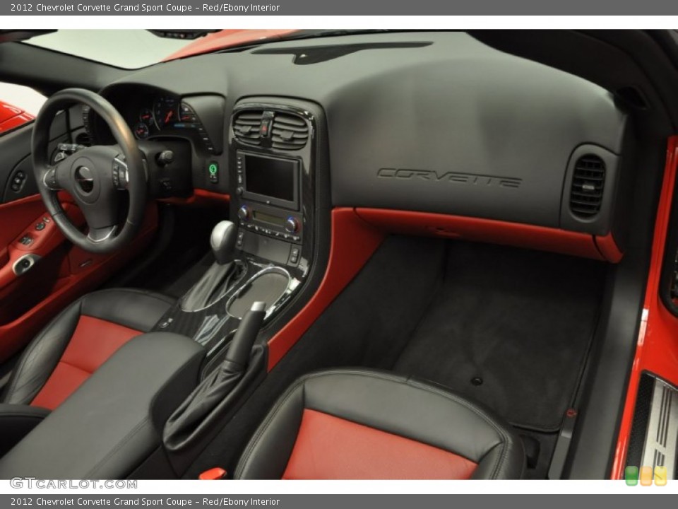 Red/Ebony Interior Dashboard for the 2012 Chevrolet Corvette Grand Sport Coupe #69759280