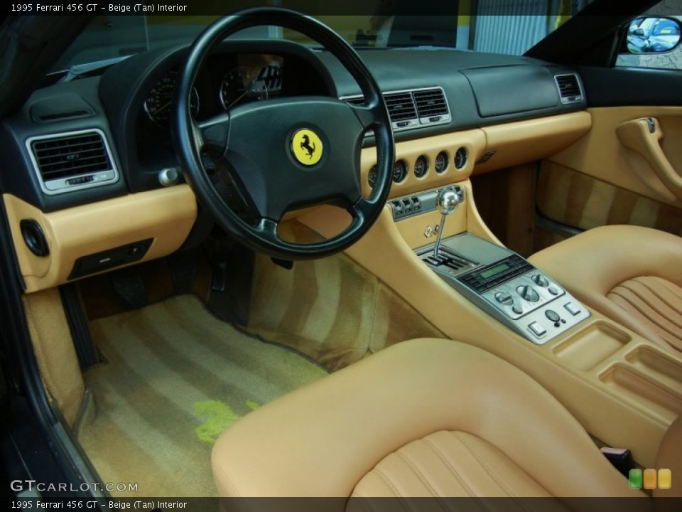 Beige (Tan) 1995 Ferrari 456 Interiors