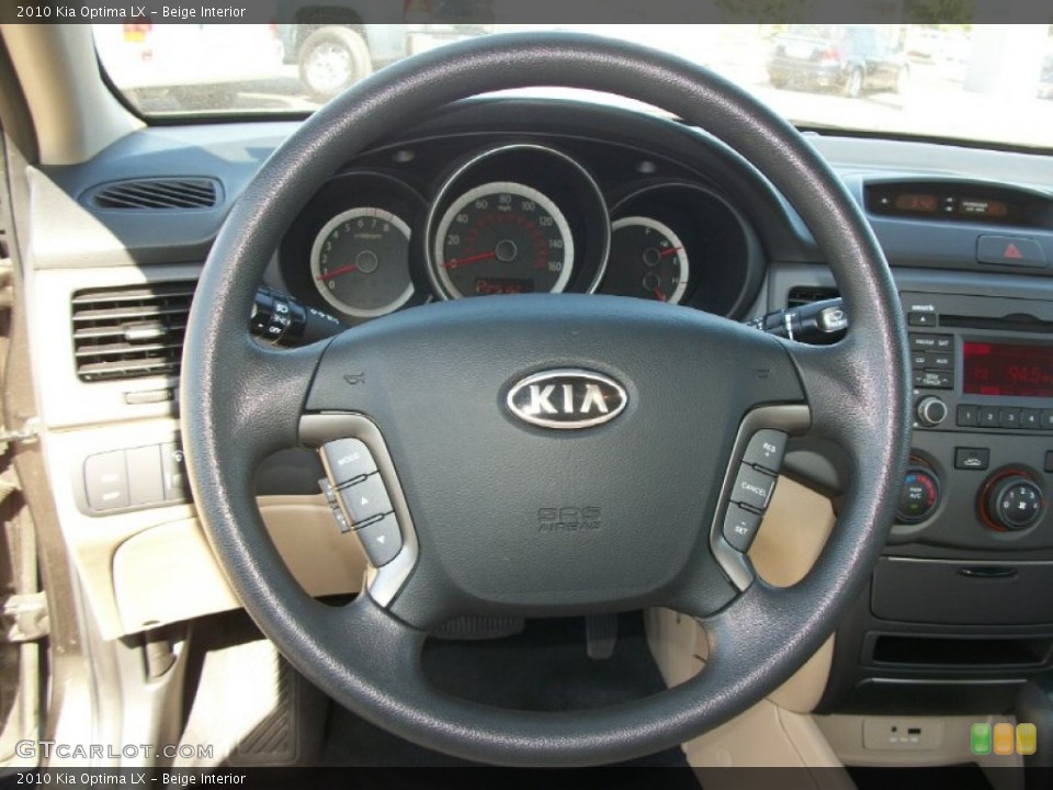 Beige Interior Steering Wheel for the 2010 Kia Optima LX #69760939