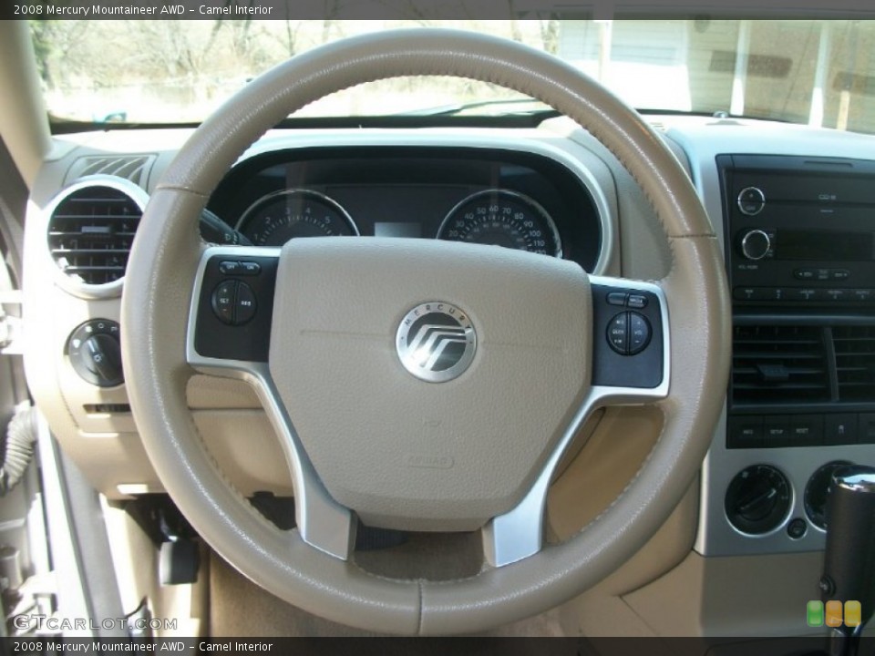 Camel Interior Steering Wheel for the 2008 Mercury Mountaineer AWD #69761593