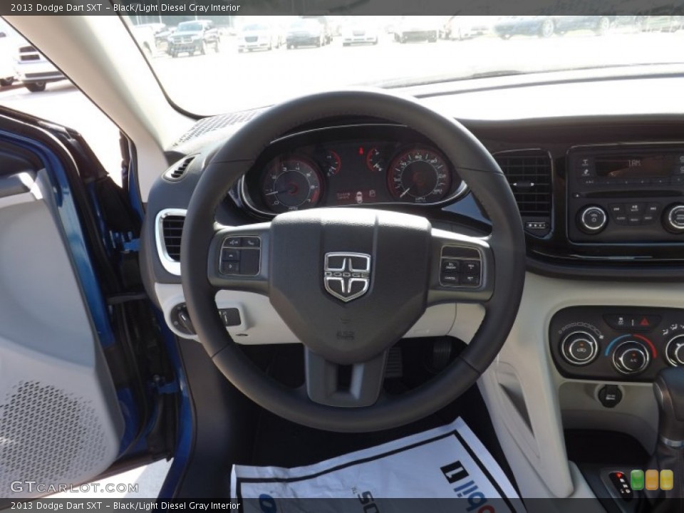 Black/Light Diesel Gray Interior Steering Wheel for the 2013 Dodge Dart SXT #69762412