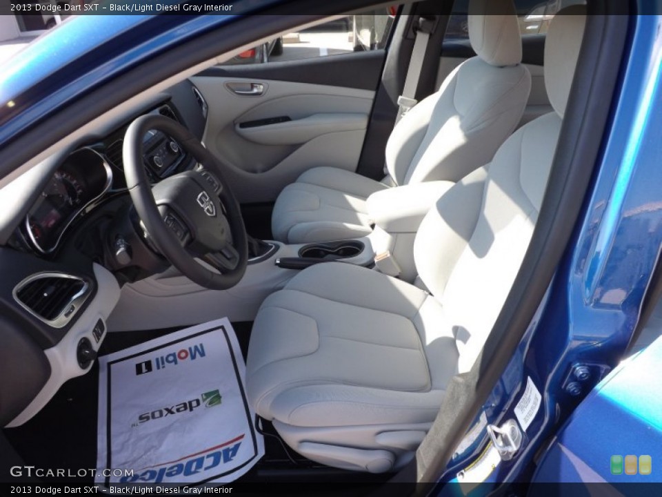 Black/Light Diesel Gray Interior Front Seat for the 2013 Dodge Dart SXT #69762421
