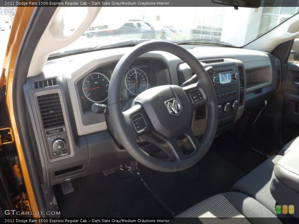 Dark Slate Gray/Medium Graystone Interior Dashboard for the 2012 Dodge Ram 1500 Express Regular Cab #69763945