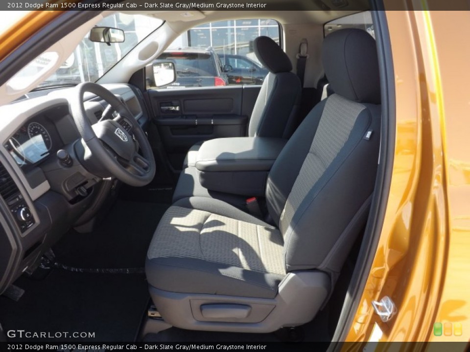 Dark Slate Gray/Medium Graystone Interior Front Seat for the 2012 Dodge Ram 1500 Express Regular Cab #69763954