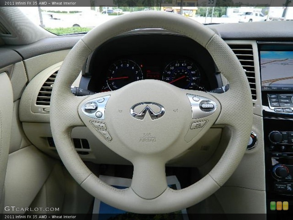 Wheat Interior Steering Wheel for the 2011 Infiniti FX 35 AWD #69769303
