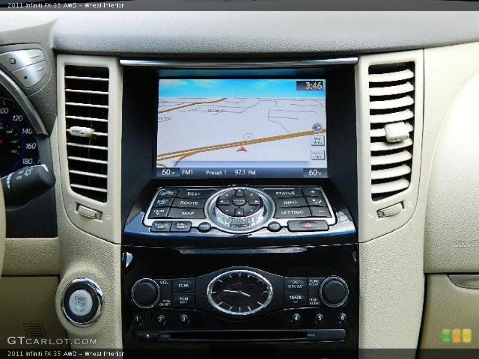 Wheat Interior Navigation for the 2011 Infiniti FX 35 AWD #69769321