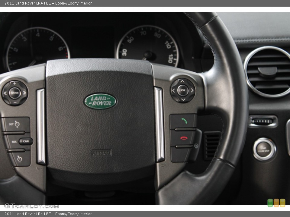 Ebony/Ebony Interior Controls for the 2011 Land Rover LR4 HSE #69771262