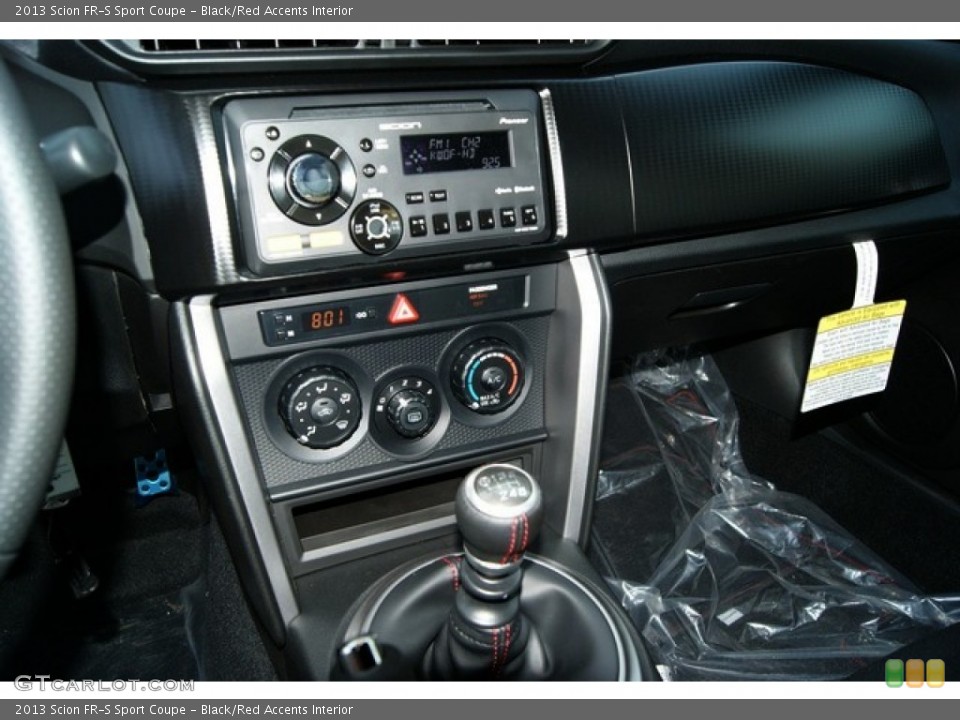Black/Red Accents Interior Controls for the 2013 Scion FR-S Sport Coupe #69772231