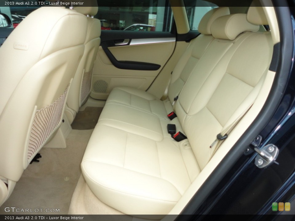 Luxor Beige Interior Rear Seat for the 2013 Audi A3 2.0 TDI #69772375