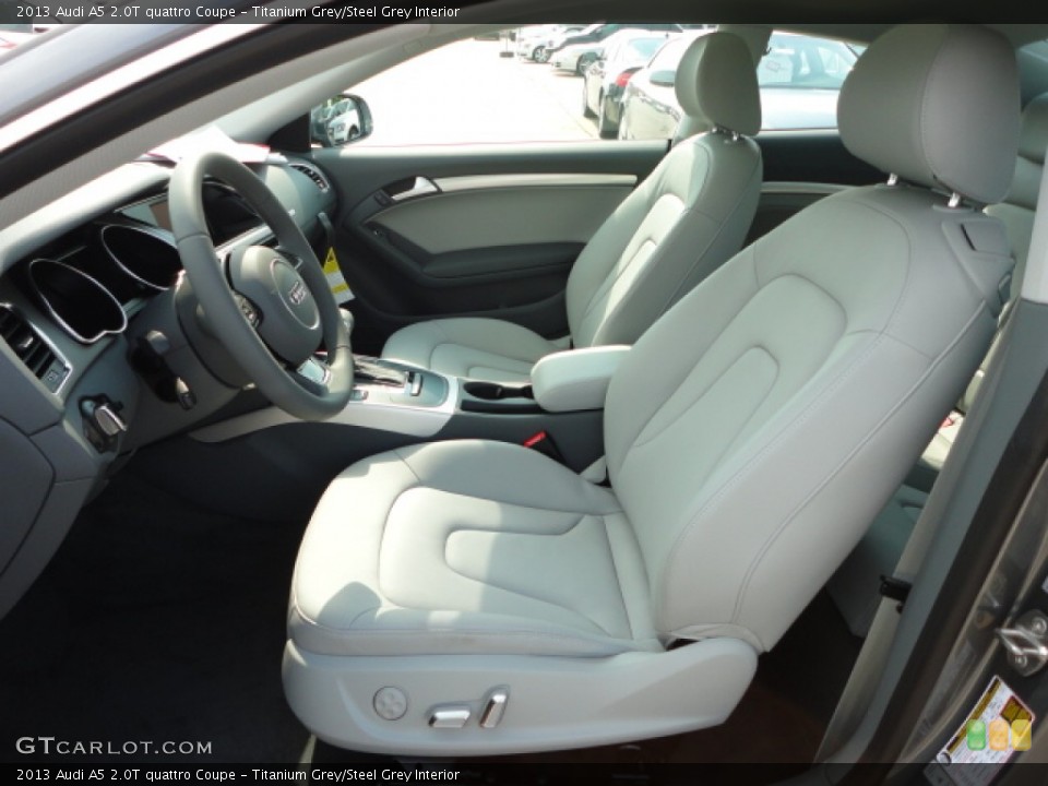Titanium Grey/Steel Grey Interior Front Seat for the 2013 Audi A5 2.0T quattro Coupe #69772462