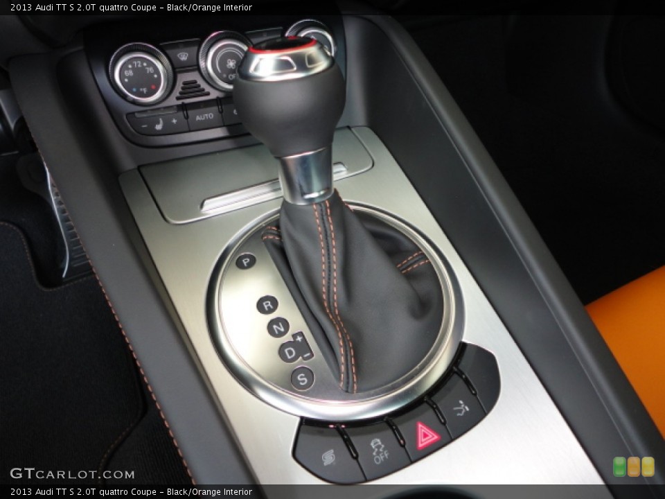 Black/Orange Interior Transmission for the 2013 Audi TT S 2.0T quattro Coupe #69772675
